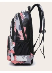 حقيبة ظهر أطفال ذات لون أحادي كاوي، حقيبة ظهر كاجوال سعة كبيرة، حقيبة ظهر مدرسية طلابية ذات لون أحادي بسيطة، ح