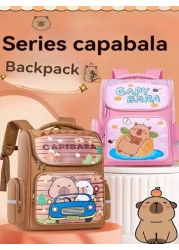 1 Pc Boys Girls Fashion Cartoon Cute Student Links Closed Lightweight Spine Protection Large Capacity Duffel Bag Daily Use