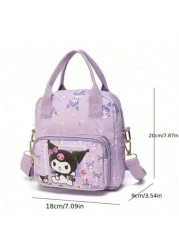 Sanrio New Sanrio Cute Cartoon Anime Hello Kitty Bag Large Capacity Outdoor Storage Dual Purpose Handheld Crossbody Bag