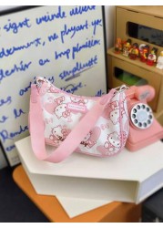 Sanrio قطعة واحدة حقيبة إبط كيوت من سانريو على شكل هيئة القطة للبنات، حقيبة يد، حقيبة كتف واحدة، حقيبة للبنات، صا