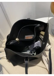 Bow Decor Lightweight Business Casual Knot Decor Large Capacity Tote Bag Mothers Day Gift For Mom For Teen Girls Women College Students Rookies White Collar Workers Perfect For Office College Work Bus