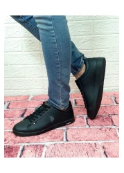 U.S. Polo Assn. حذاء يو إس بولو فرانكو الرياضي ذو النعل الأسود المسطح للرجال