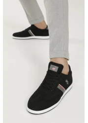 U.S. Polo Assn. حذاء رياضي رجالي أسود من Kares 2fx