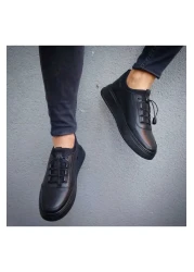 Martinetto جلد طبيعي أسود قابل للتمدد - حذاء كاجوال