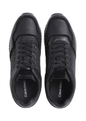 Calvin Klein حذاء رياضي أسود للرجال مع الشعار