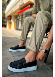 Chekich حذاء رجالي أسود من Mancini Ch417 Cbt - Kömen