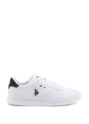 U.S. Polo Assn. حذاء رياضي رجالي أبيض Thunder 2fx