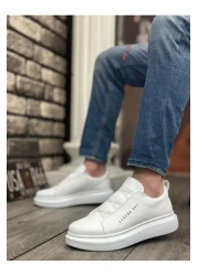 BOA حذاء رجالي أبيض سميك ونعل عالي من Ba0134