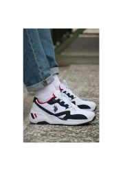 U.S. Polo Assn. HUSKY 4FX حذاء رياضي رجالي-أبيض-كحلي-أحمر