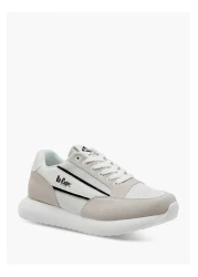 Lee Cooper حذاء رياضي رجالي برباط ومطبوع عليه شعار