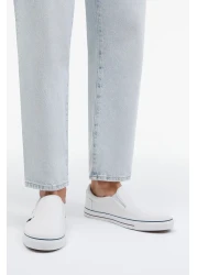 U.S. Polo Assn. حذاء رجالي أبيض سهل الارتداء - JACK 3FX