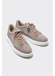 Elle أحذية رياضية رجالية من جلد المنك