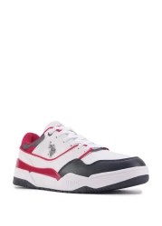 U.S. Polo Assn. حذاء رياضي رجالي أبيض من MARTELL 3PR