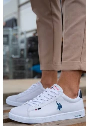 U.S. Polo Assn. حذاء يو اس بولو اسن فرانكو B7 للرجال رياضي كاجوال Usp0015 أبيض