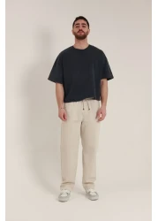 TKT بنطال بيكيه فضفاض للرجال