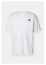 New Balance Mnt1537 Classic Basic Logo White Men's T-Shirt