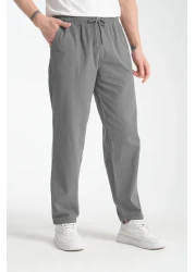 Klothy بنطال Kety رجالي مريح ذو مظهر كتان