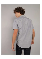 American Eagle قميص Ae Slim Fit بأكمام قصيرة وأزرار