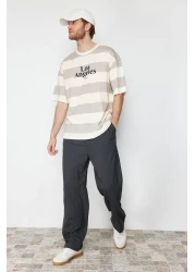  Collection Oversize Striped City Printed Cotton T-Shirt - TMNSS24TS00062