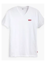 Levi's Men's White Housemark V-Neck T-Shirt - A2084-0000