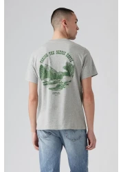 Levi's Men's Gray Relaxed Fit T-shirt A2082-0192