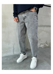 DİFRANSEL بنطال رجالي مريح باللون الرمادي