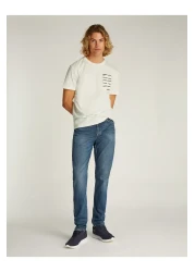 Calvin Klein Calvin Klein Men White Serif Box Graphic Short Sleeve T-Shirt