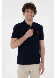 U.S. Polo Assn. Men's Slim Fit Polo Neck Navy Blue Basic T-Shirt 50305929 -Vr033