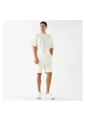 Kappa Textured Crew Neck T-shirt With Short Sleeves