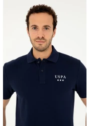 U.S. Polo Assn. Men's Regular Fit Polo Neck Navy Blue T-Shirt 50288504 -Vr033