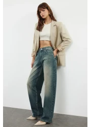  Collection Dark Blue More Sustainable Normal Waist Skater Baggy Jeans Twoaw25Je00140