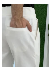 JANSO GROUP AKKAD FASHION - بنطلون من القماش ذو قصة إيطالية