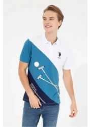 U.S. Polo Assn. تي شيرت رجالي أزرق