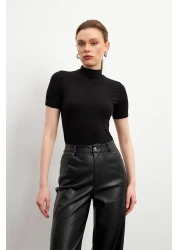 Bipantolon Women's Cream White Black Claret Red 4 Pack Short Sleeve Blouse