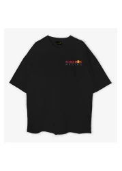 swOzz Red Bull Racing F1 Unisex Oversize Black T-Shirt – Formula 1 Team Themed 100% Cotton Custom