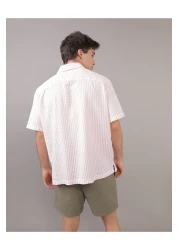 American Eagle Ae Button-Up Poolside Shirt U-2154-2552