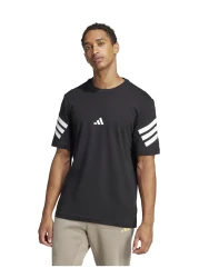 adidas تي شيرت Essentials مطبوع عليه شعار 3-Stripes