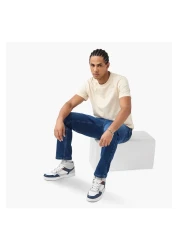 Lee Cooper Graphic Print Crew Neck T-shirt With Short Sleeves