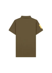 Giordano Men's 3D Lion Polo: Slim Fit, Bold Embroidery, Premium Pique