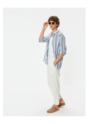 Koton Classic Collar Buttoned Cotton Long Sleeve Shirt