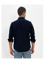 American Eagle قميص رجالي باللون الأزرق الداكن U-5153-2232