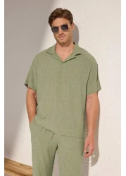  Collection Oversize Wide Cut Mint Polo T-Shirt Tmnss25Po00045