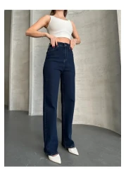 BEES JEANS Camelia Gold Ikon 90's Dark Blue Navy Blue Super Extra High Waist Palazzo Loose Jean Trousers