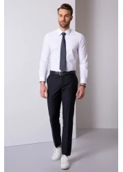 Pierre Cardin قميص أبيض بقصة ضيقة