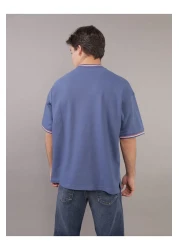 American Eagle تي شيرت AE Flex Pique كبير الحجم - U-1164-3896-415