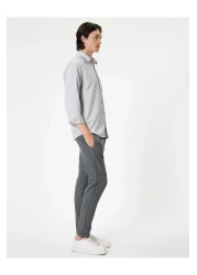 Koton Oxford Cotton Blend Long Sleeve Shirt