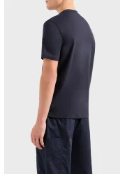 Armani Exchange تي شيرت رجالي من القطن بقصة عادية ورقبة دائرية 3DZTLG ZJ9JZ 1583