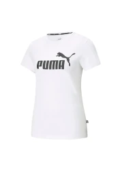 Puma تي شيرت نسائي بشعار Ess - 586774 -02 أبيض