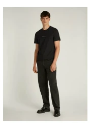 Calvin Klein Jeans Crew Neck Embroidered Black Men's T-Shirt J30J 3256490 Gm Monologo Tee