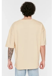  Collection Oversize Beige T-Shirt 100% - TMNSS22TS0318